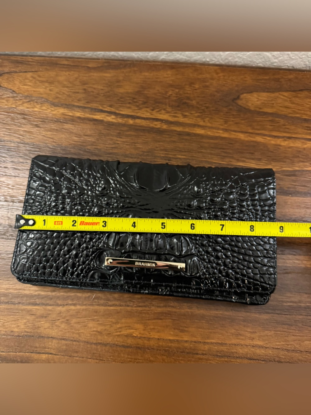Brahmin Melbourne Croc Embossed Wallet - Picture 6 of 7